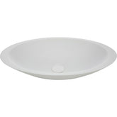 Bahama Matte White Cast Stone Above Counter Basin